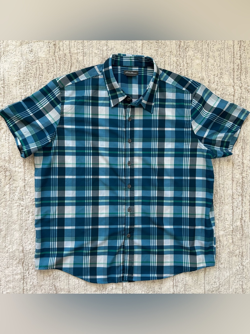 Eddie Bauer Outdoor Button Shirt Plaid Men’s XL